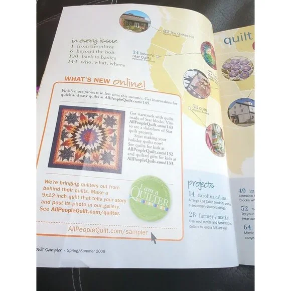 BHG magazine 2009 Spring Summer 10 All New Projects Shop Hop Top 10 Stores - Picture 2 of 4